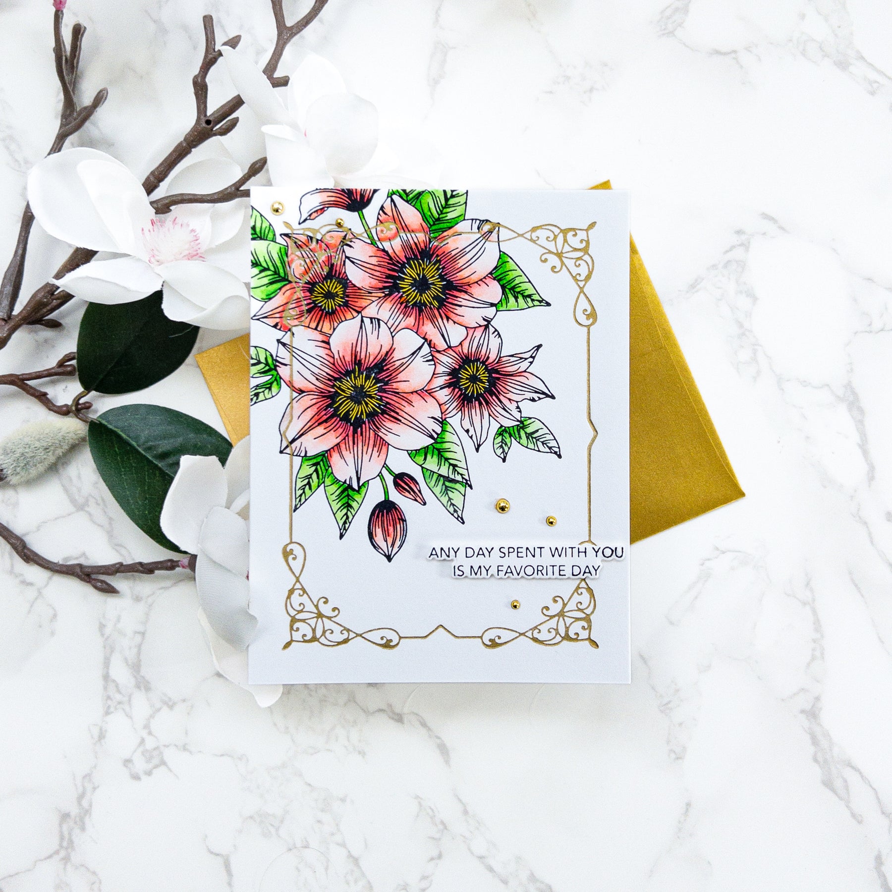 Clematis Impress-ion Press + Foil Plate