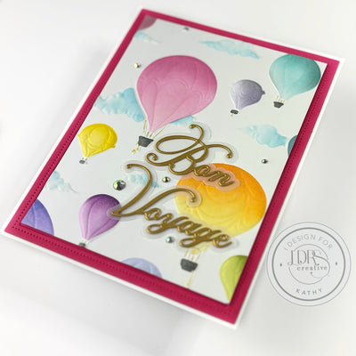 Hot Air Balloons 3D 6x6 Embossing Folder