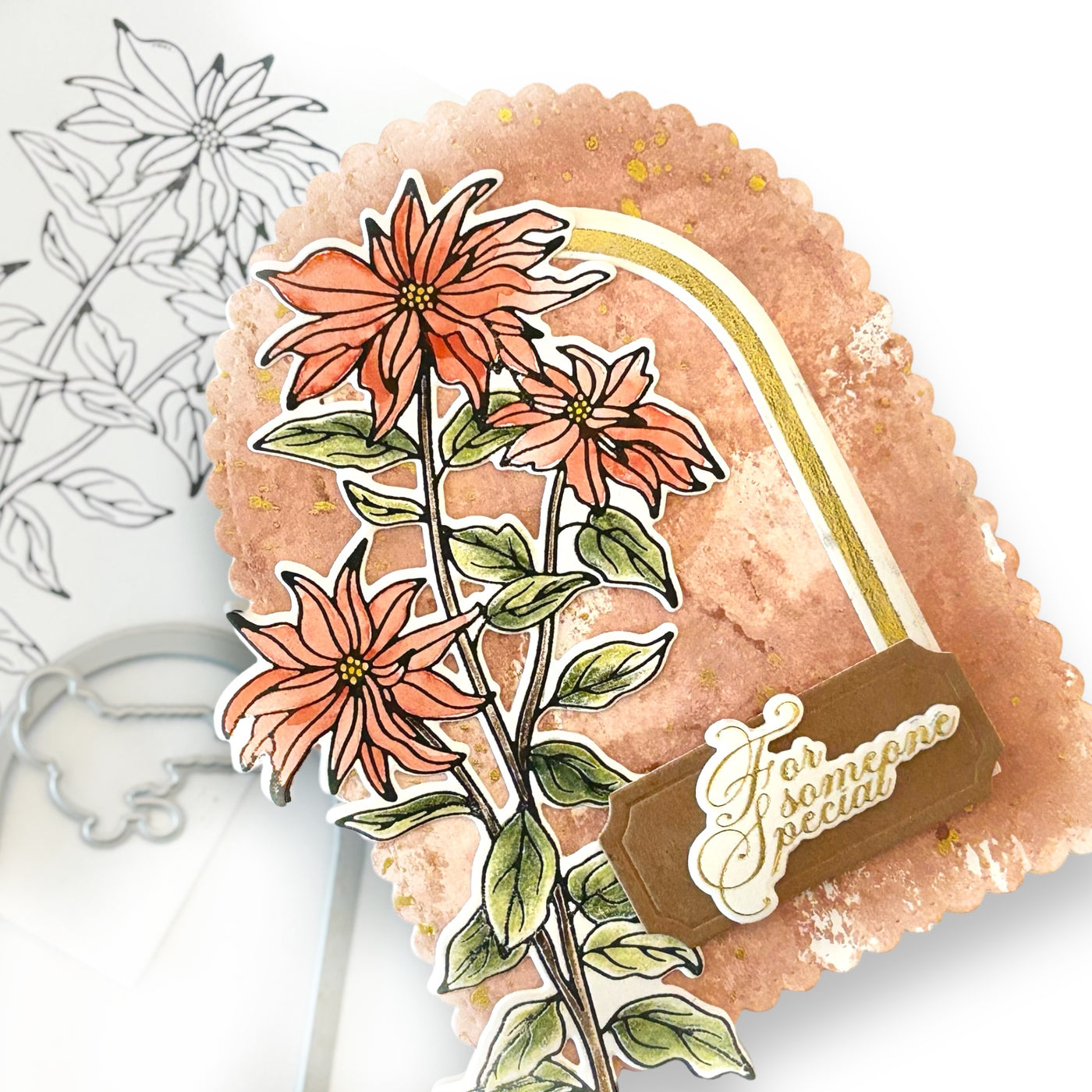 The Christmas Flower Impress-ion Press + Foil Plate