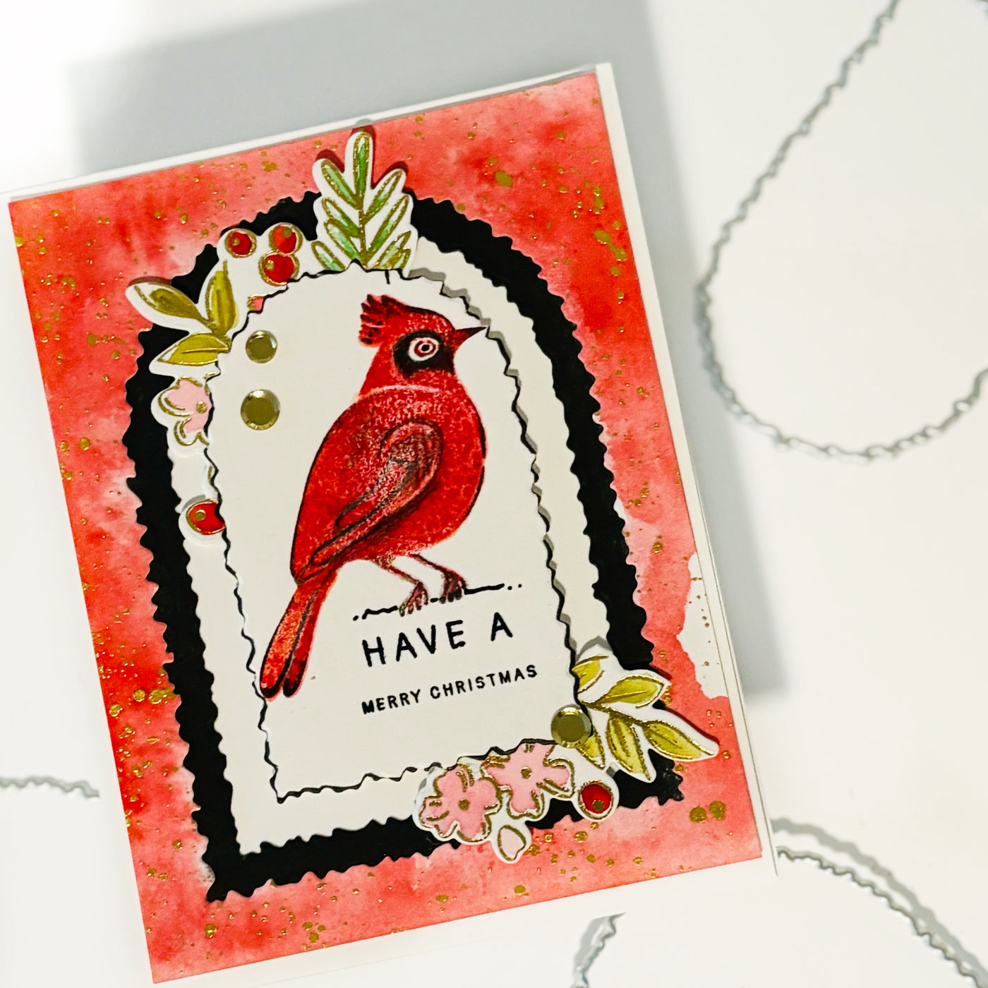 Good Cheer Inlay and Sentiments Stamps Bundle