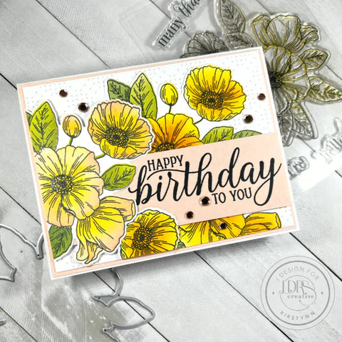 Poppy Posy 4x6 Stamps