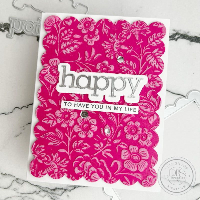 Perfect Petals 3D 6x6 Embossing Folder