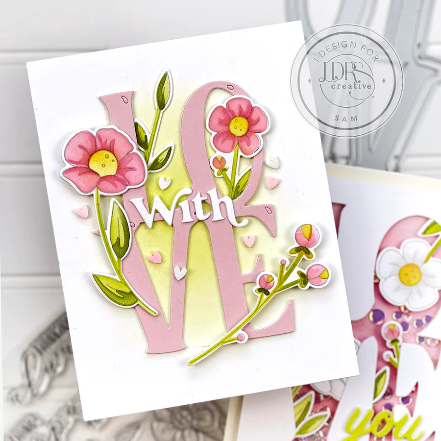 Flower Doodles Stamps, Dies, and Layering Stencils Bundle – LDRS 