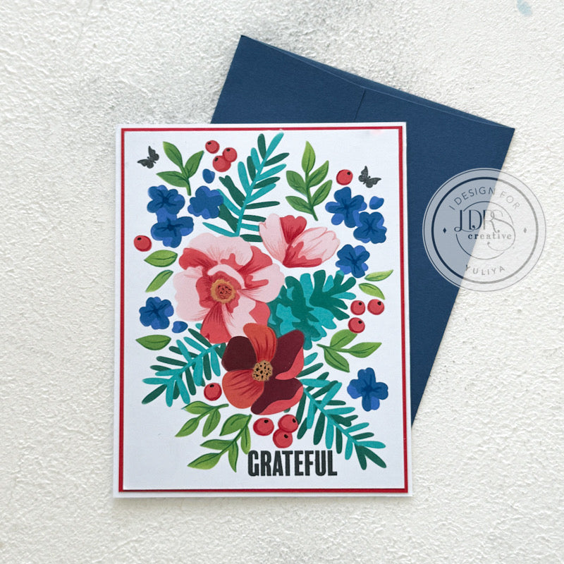 Pine Cone Blooms Impress-ion Press + Foil Plate, Layering Stencils, and Coordinating Die Bundle