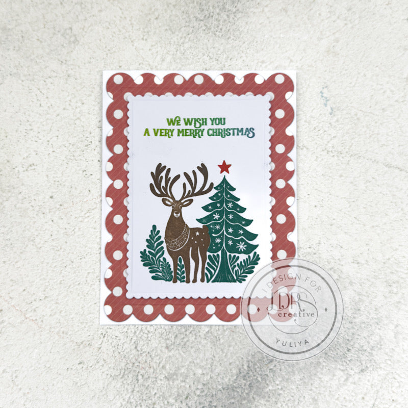 Good Cheer Inlay and Sentiments Stamps Bundle