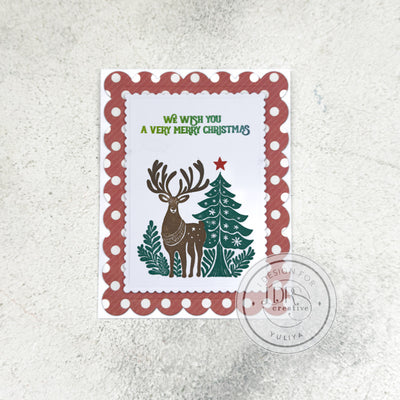 Good Cheer Inlay and Sentiments Stamps Bundle