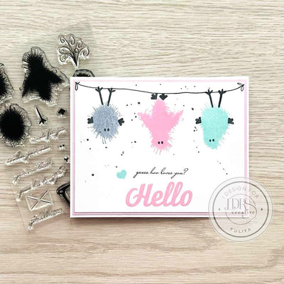 PRE-ORDER:  Fuzzy Wuzzies 4x6 Stamps and Coordinating Dies