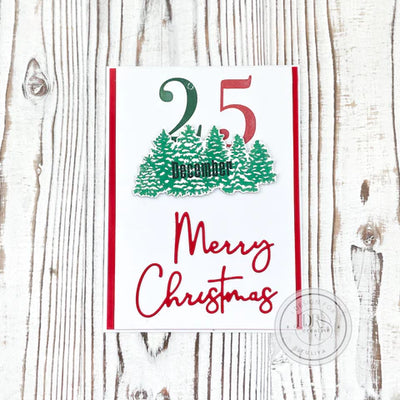 Countdown to Christmas Numbers 4x8 Stamps