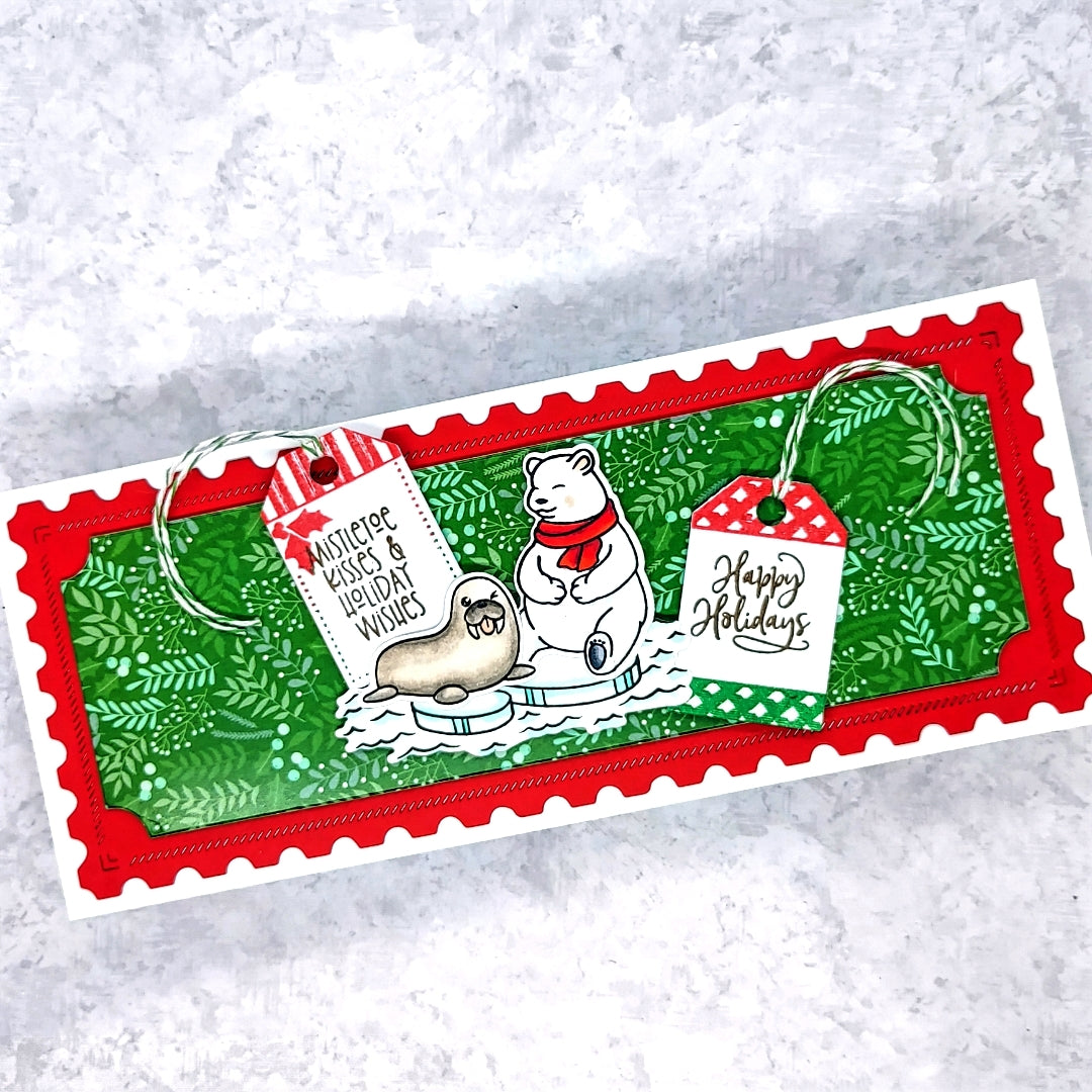 Christmas 4x6 Gift Tag Stack Stamp