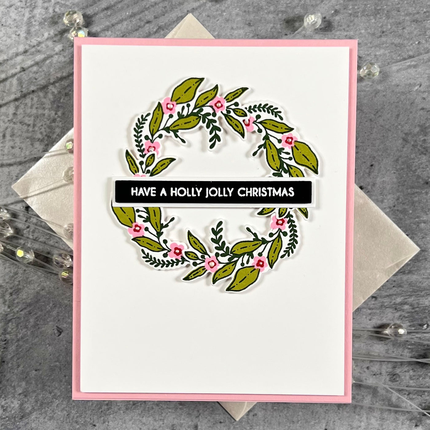 Holiday Floral 6x8 Stamps