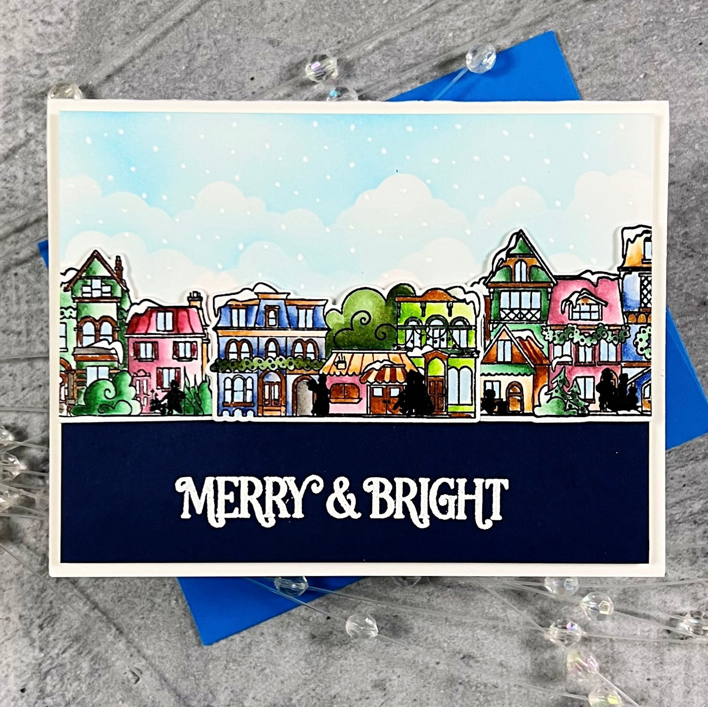 Christmas Village 4x6 Stamps