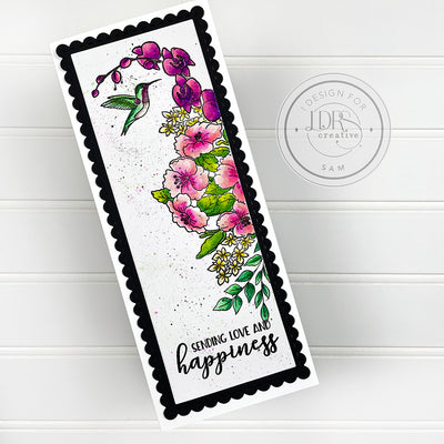 Potted Hibiscus 4x6 Stamp Set