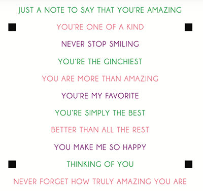 Amazing You Sentiment Stack Stamp