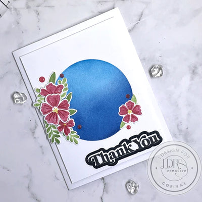 Thank You Flowers 4x6 Stamps