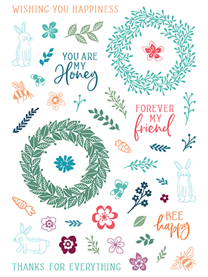 Finest Blooms Pirouette 6x8 Stamp Set