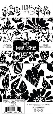 Floral Toner Toppers 4x9 Paper Pack