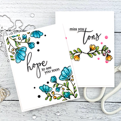 Forget Me Not 4x6 Stamp Set