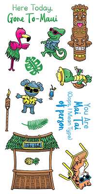 Gone to Maui 4x8 Stamps