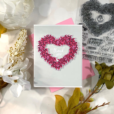 Heart Wreath Stamps