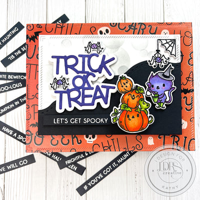 Halloween Sentiment Stack Stamp