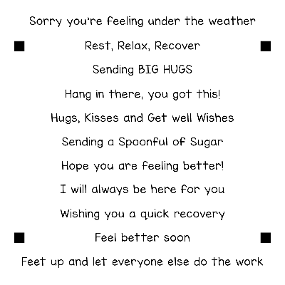 Get Well 4x4 Sentiment Stack