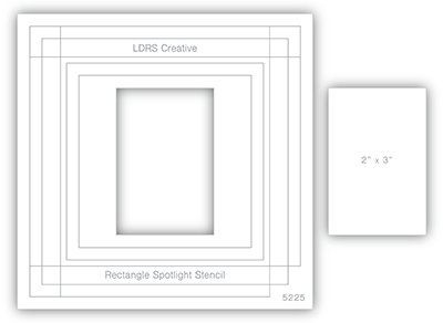Rectangle Spotlight 6x6 Stencil – LDRS Creative