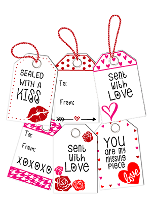 Love Tag Stack 4x6 Stamps