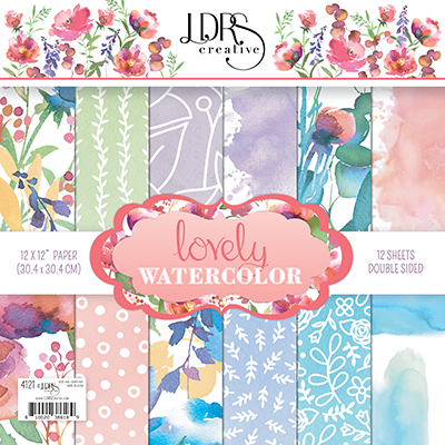 Lovely Watercolor 12x12 Paper Pack