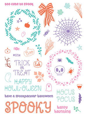 Trick or Treat 6x8 Pirouette Stamps